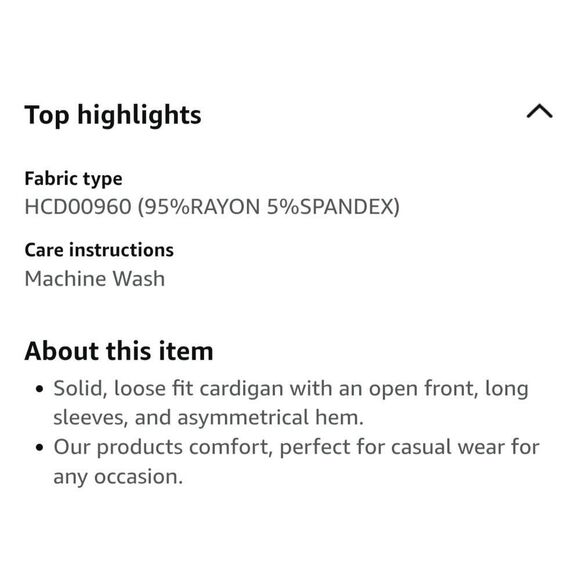 Gilli soft long sleeve open front black cardigan sz M - Picture 2 of 7